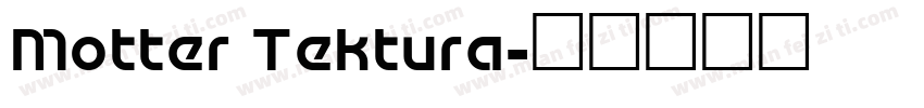 Motter Tektura字体转换